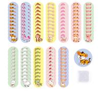 120 parches de tela para pequeñas heridas, granos, vacunas y ampollas (12 estilos), 22 x 22 mm