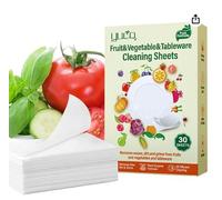 120 pastillas para lavavajillas, frutas y verduras, biodegradables, sin plástico, hojas para lavavajillas, rápida solución, potente limpieza, para vajilla, frutas y verduras, 120 unidades