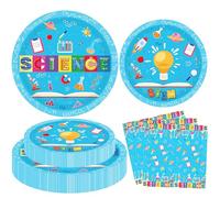 120 PCS Ciencia decoraciones del partido Fiesta de Cumpleaños con Tema de Científico Loco Laboratorio de Ciencias Decoración de Fiesta de Cumpleaños Baby Shower para 40 Invitados