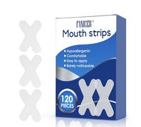 120 Pcs Cinta Bucal para Dormir, Cinta en Forma X para Dejar de Roncar, Tiras Antirronquidos en Forma X, Reductor de Ronquidos, Mejor Respiración y Sueño