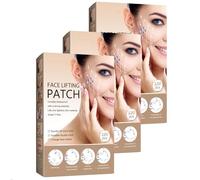 120 pcs cinta facial elevando invisible, parches de elevación facial en V-fibra, cinta adhesiva impermeable cinta adhesiva uso invisible antes del maquillaje, adhesivo facial (3box)