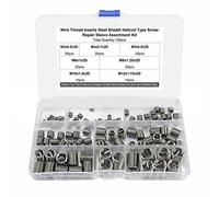 120 PCS Insertos Roscados, Kit de Insertos Roscados de Acero Inoxidable con Insertos Tuercas Insertos de Reparación de Alambre de Acero para Reparar Dañados o Desgastados