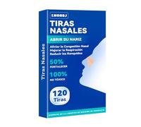 120 Pcs Tiras Nasales Antironquidos, Nasal Strips Parches Nasales Para Evitar Ronquidos, Antirronquidos Para Dormir, Mejora la Respiración y el Sueño Mejorando el Flujo de aire