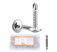 120 PcsTornillos Autotaladrantes, 4,2 x 19 mm Tornillos Roscachapas de acero inoxidable 410, Tornillos Autorroscantes para Metal, madera, plástico, Tejado Chapa Trapezoidal Chapas Metalicas