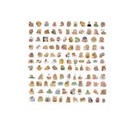 120 Pegatinas de Capibara - Conjunto de Pegatinas Creativas y Estéticas para PC, Skateboard, Botellas, Cascos, etc. - Decorativas DIY