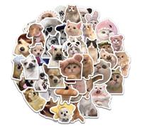120 Pegatinas de Gatos y Perros Graciosos, Stickers Kawaii de Animales Realistas Impermeables, Calcomanías de Vinilo para Botellas de Agua, Portátil, Funda de Móvil y Scrapbooking