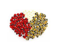 120 pegatinas de mariquitas abejas flores de madera para manualidades, decoración de tarjetas