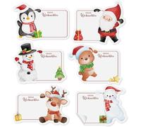 120 pegatinas de Navidad, Papá Noel, etiquetas de regalo, etiquetas para escribir, autoadhesivas, decoración de mermelada, pegatinas navideñas, etiquetas adhesivas