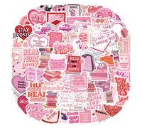 120 pegatinas rosas con motivos literarios, pegatinas de libros, pegatinas rosas, pegatinas estéticas autoadhesivas, pegatinas impermeables,