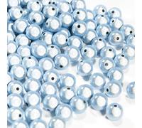 120 perlas 3D ilusión milagrosa de 10 mm, bordadas, perlas acrílicas para la fabricación de joyas, bonitas bajo la luz, fabricación de pulseras y collares (morado)