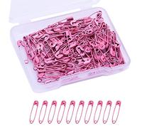 120 Piezas 19mm Alfileres de Seguridad Pequeño Mini Imperdibles Alfileres de Seguridad de Metal para Manualidades Costura y Fabricación de Joyas (Rosa)