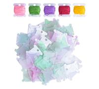 120 Piezas Bobinas para Hilo, Organizador de Hilos para Manualidades, Tarjetas de Hilo de Bordar Enrollador de Hilo de Plástico, Bobinas de Hilo de Punto de Cruz DIY de Costura de Almacenamiento
