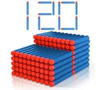 120 Piezas Dardos para Nerf, Dardos de Espuma de Recarga para Nerf N-Strike Elite Series Lanzadores, Darts para Blasters, Familiar al Aire Libre, Recuerdos de Fiesta Accesorios(7,2 x 1,3 cm)