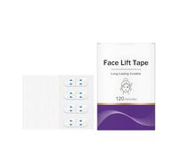 120 piezas de cinta de estiramiento facial invisible de arrugas semicordones herramienta de maquillaje para uso diario y operador turístico Levantamiento del cuello cara invisible para doble barbilla
