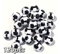 120 Piezas de Cuentas de Fútbol, Accesorios para Joyería DIY. Ideales para Hacer Collares, Pulseras y Llaveros. Un Regalo . Surtes de Cuentas