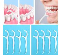 120 Piezas de Palillos de Hilo Dental - Limpieza Profunda, Portátiles y Desechables para Cuidado Oral Diario, Palitos Originales para Viajes, Herramientas de Limpieza Dental, Hilo Dental para Dientes