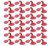 120 Piezas Gafas Antipicoteo Clip, Plástico Rojo, 2.17in | Uso para Aves de Corral y Pollos, Diseño Ergonómico Ligero, Ayuda a Reducir Conflictos E Lesiones