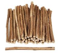 120 Piezas Palitos de Madera Ramas Naturales, Manualidades | Madera Veta Original y Nudos, Uso Multipropósito en Aulas y Hogar, Fácil Ensamblaje con Adhesivo o Hilo