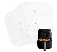 120 Piezas Papel Freidora Aire, Papel Air Fryer Cuadrado Antiadherente Papel de Vaporizador Cuadrado para Freidora de Aire para Freidoras de Aire Microondas y Vaporeras (26 * 26cm)