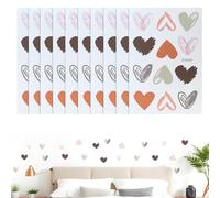 120 Piezas Pegatinas de Pared de Corazón, Pegatinas Pared Decorativas Dormitorio para Habitaciones de Niños, Pegatinas de Pared para Guardería, Pegatinas de Estilo Bohemio para Habitación de Niños