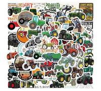 120 Piezas Pegatinas de Tractores y Excavadoras, Vinilo Impermeable y Reutilizable, Adhesivos Creativos para Coche, Portátil, Teléfono, Patineta, Maleta, Scrapbooking y Manualidades DIY