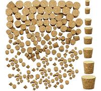120 Piezas Tapones Corcho Cónicos Tapón de Botella Vino de Madera Tapones Corcho Cónicos de Botellas Corchos de Vino de Madera Blanda Natural Corchos Reemplazo Manualidades, 8 Tamaños