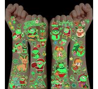 120+ Piezas Tatuajes Temporales Niños Navidad,Regalo Niño 3 4 5 6 7 8 9 10 11 12 Años Decoracion Navidad Luminoso Tatuajes Niños Piñata Cumpleaños Infantil Pegatinas Infantiles Christmas Decorations