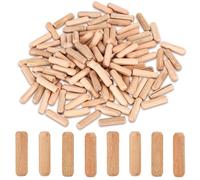 120 Pzs Clavijas de Madera, Clavijas de Madera de 8x30 mm Tapones para Orificios de Tornillos de Madera Multifuncionales Pasadores para Reparación de Muebles Fijación Fabricación Artesanal