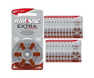 120 Rayovac 312 - Paquete de Pilas para audífonos Pila PR41, Compatible con 312AE, A312, DA312, P312, PR312H