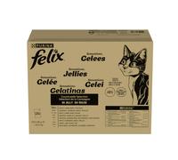 120 sobres x 85 g Felix Sensations Mix Carne Gelatina sobre para gatos