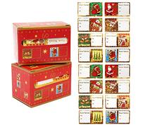 120 tarjetas adhesivas de Feliz Navidad Caja Etiquetas Navideñas Tarjetas de Feliz Navidad Tarjetas de Feliz Etiquetas Decorativas Rollos Etiquetas Navideñas Cierrapuertas Pegatinas Navideñas (120