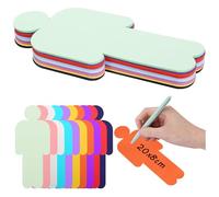 120 tarjetas de presentación, tarjetas de vocabulario, 10 colores, maletín de presentación, tarjetas de presentación, redondas, para oficina, escuela, presentación, conferencias, 20 x 8 cm