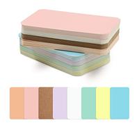 120 tarjetas de visita pequeñas de papel en blanco, tarjetas de 8 x 5 cm para regalo, 8 colores en blanco, tarjetas de estudio de vocabulario de doble cara, tarjetas de notas de colores sin forro