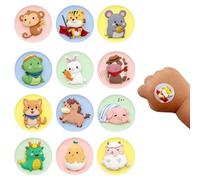 120 Tiritas Infantiles de Dibujos Animados, Redondas de 2,2 cm, Tela Flexible, Punto Adhesivo para Pequeñas Heridas, Granitos, Vacunas y Ampollas - Protege y Cuida la Piel de tu Hijo