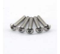 120 tornillos de cabeza de botón hexagonal de acero inoxidable M2 x 4