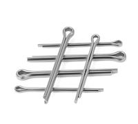 120 Uds pasador de chaveta acero inoxidable 304 Clip Metal en U pasadores bloqueo eje fijación M4-M8 para Remolque Tractor Camión(M8,80mm)