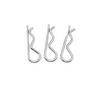 120 Uds Pasador De Chaveta Resorte Tipo R For Coche 304 Acero Inoxidable Resistente Al Desgaste Óxido M1-M5 Forma Onda Abrazadera Clip Dividido Tractor Pelo Para Automoción(M1.5x30mm)
