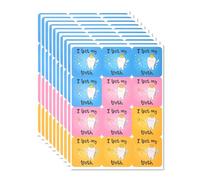 120 Uds Pegatinas de I Lost My Tooth, Pegatinas de Dientes de Hadas Bonitas Pegatinas Dentales Pegatinas Mágicas de Dientes para Niños Decoraciones Gratificantes