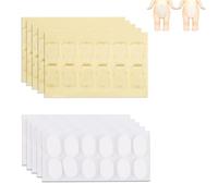 120 Unidades Cinta Adhesiva para Sonny Angel Hipper, Doble Cara Almohadillas Adhesivas Transparentes Repuesto de Pegatinas Minifiguras Sujeción Segura para Decoración DIY