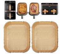 120 unidades de papel de horno Airfryer para Philips Airfryer 4000 Series Stacked Dual Basket 10L Freidora de aire caliente, papel de horno para freidora de aire caliente COSORI Dual Zone 8,5L