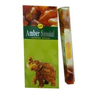 120 varillas de incienso Amber Sandal 6 cajitas con 20 varillas pack accesorio ambientador ámbar sándalo
