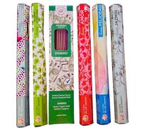 120 Varillas de Incienso para Atraer Dinero y Buenas Energías - Pack Ritual con Aromas Naturales: Dinero, Amor, Buena Fortuna, Felicidad, Jazmín y Pensamiento Positivo