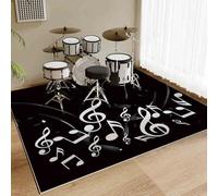 120 x 100 cm Alfombrilla para Batería Electronica Alfombrillas de Tambor Alfombra Antideslizantes Antivibración Alfombrilla Insonorizada para Instrumentos Musicales Alfombra para Bateria Acustica