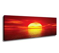 120 x 40 cm Cuadro en Lienzo el Sol 5728-SCT - Imagen/Impresion/Pintura Listo para Colgar