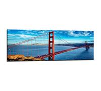 120 x 40 cm Cuadro en Lienzo Golden Gate 5737-SCT - Imagen/Impresion/Pintura Listo para Colgar