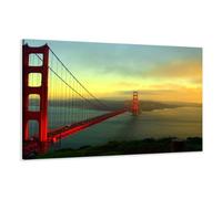 120 x 80 cm Cuadro en Lienzo San Francisco 5085-SCT - Imagen/Impresion/Pintura Listo para Colgar