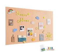 120 x 90 cm Tablón de anuncios de fieltro grande autoadhesivo, tablero de fieltro, tableros de notas con 60 agujas de pin, tablón de anuncios, decoración de pared para oficina, cocina, fotos, notas