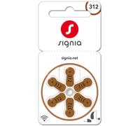 120 x Pilas para audífonos Siemens Signia 312 Braun P312MF PR41 20x6 Blister