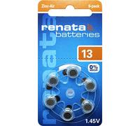120 x Renata Talla 13 Pilas para audífonos 20 x 6 blíster PR48 Naranja 1,45 V ZA13.DP6