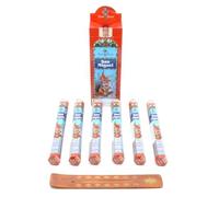 120 x Saint Michael. Sacred Aromas San Miguel Incienso, Set de 6 con Soporte de Madera, Aroma Espiritual